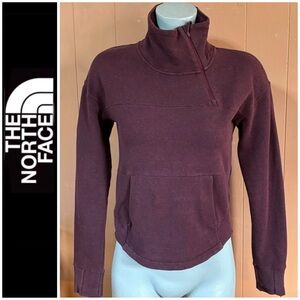 The North Face Diagonal Quarter Zip Wine XS